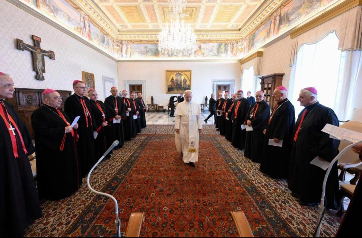 أعضاء السينودس الكلداني زاروا البابا لاون قبيل انتخابهم البطريرك الجديد 4 ExtImage 3268205 940636032