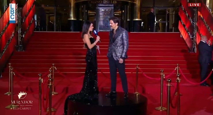 إطلالة مازن معضم تلفت الأنظار على السجادة الحمراء في الموريكس دور (صور)