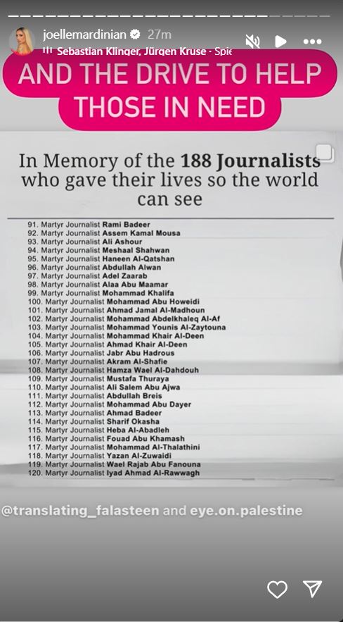 جويل ماردينيان تجدد الصرخة: نشر الحقيقة أصبح أكثر أهمية اليوم من أي وقت مضى