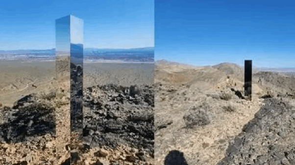 العثور على مسلة غامضة في صحراء نيفادا