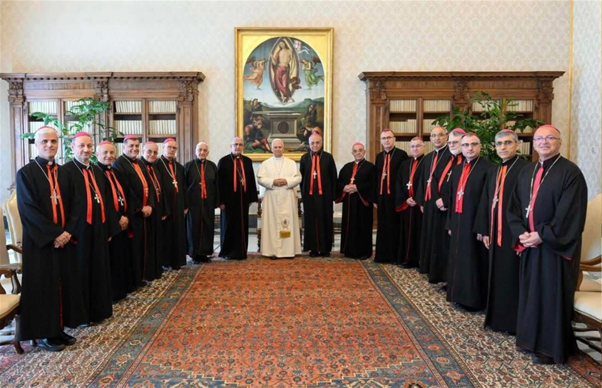 أعضاء السينودس الكلداني زاروا البابا لاون قبيل انتخابهم البطريرك الجديد 2 ExtImage 4261698 699608192