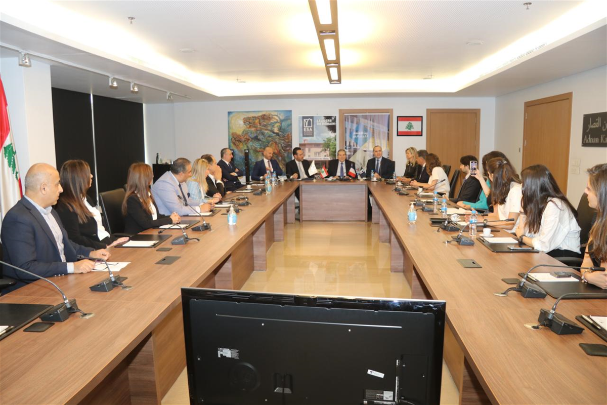 مذكرة تفاهم بين غرفة بيروت وجبل لبنان وESA وRDCL وLFA