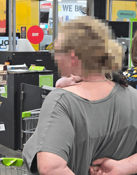 صدمة وبلبلة داخل إحدى السوبرماركات الكبرى في أستراليا... سيدة دخلت للتسوق وما وضعته على رقبتها أرعب الجميع! (صورة)