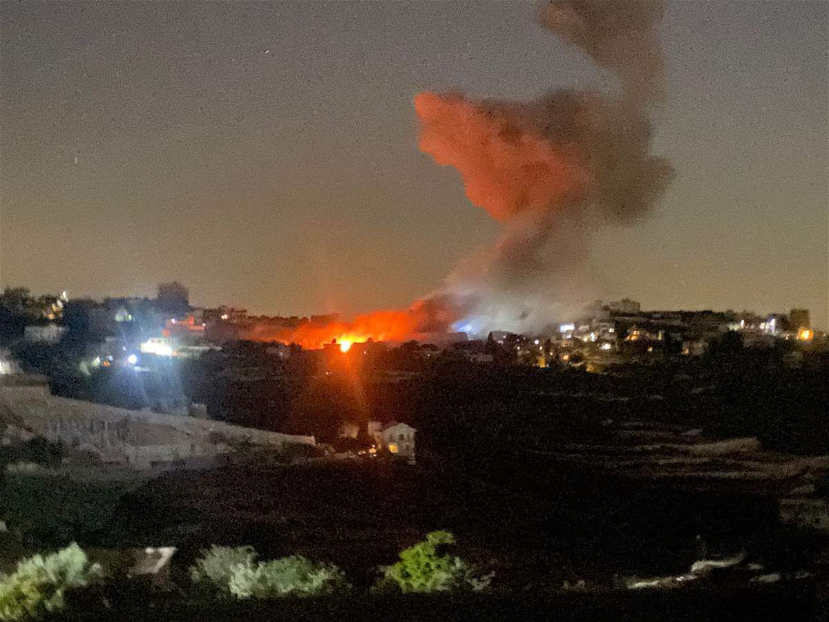 غارة اسرائيلية على منزل ببلدة ياطر وغارة ثانية على منزل في حي المشاع بين بلدتي مجدل زون والمنصوري