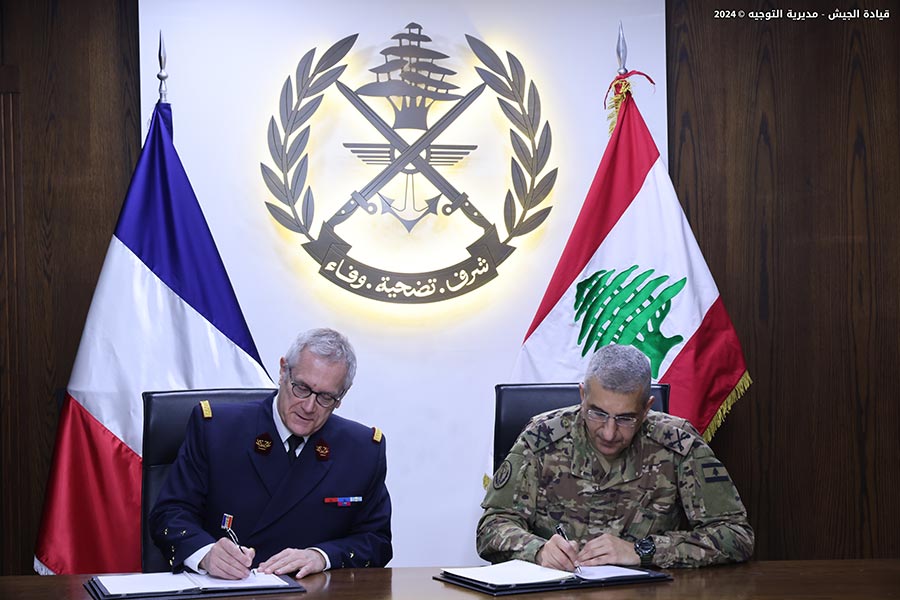 توقيع بروتوكول تعاون بين الجيشين اللبناني والفرنسي