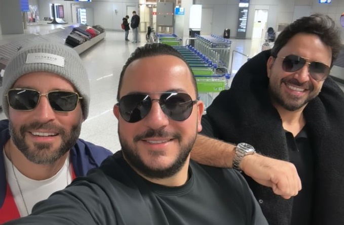 سعد رمضان ونادر الأتات في ألمانيا... لقطات من مطار بيروت وصولا إلى ايسين