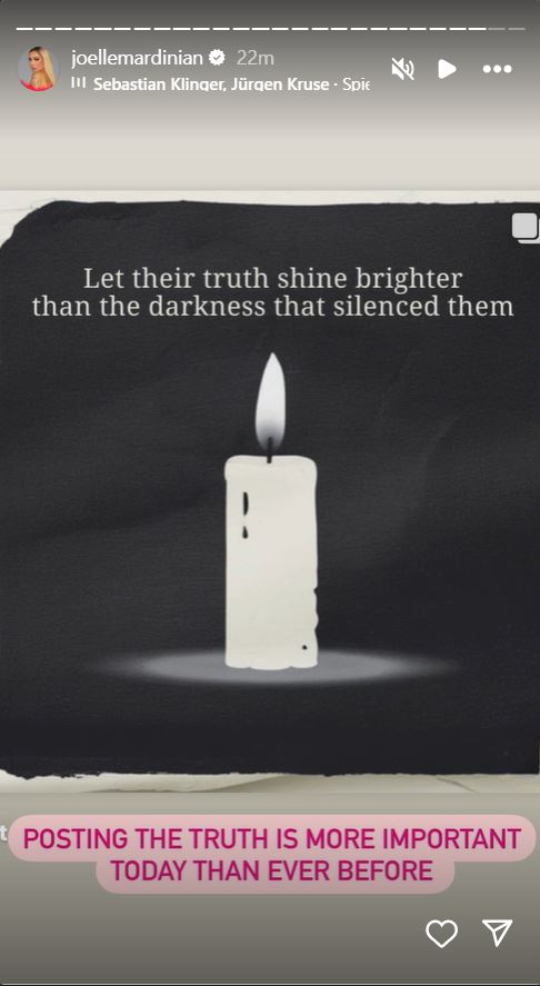 جويل ماردينيان تجدد الصرخة: نشر الحقيقة أصبح أكثر أهمية اليوم من أي وقت مضى