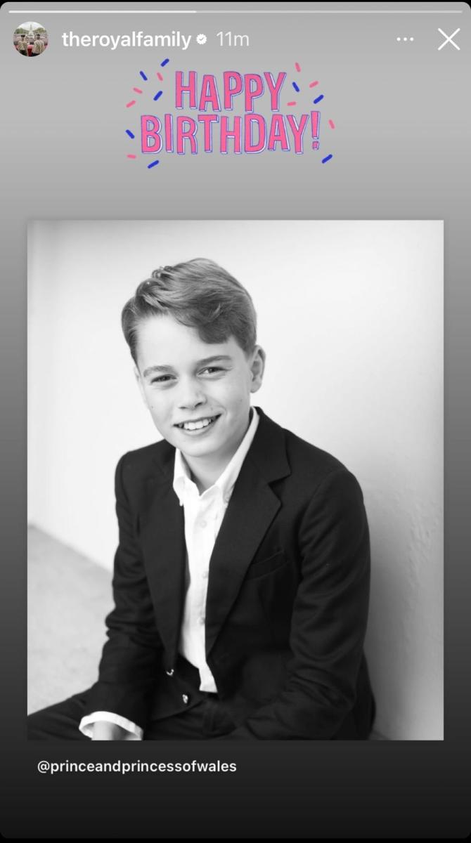 بمناسبة عيد ميلاده الـ11... صورة جديدة للأمير جورج! (صور)