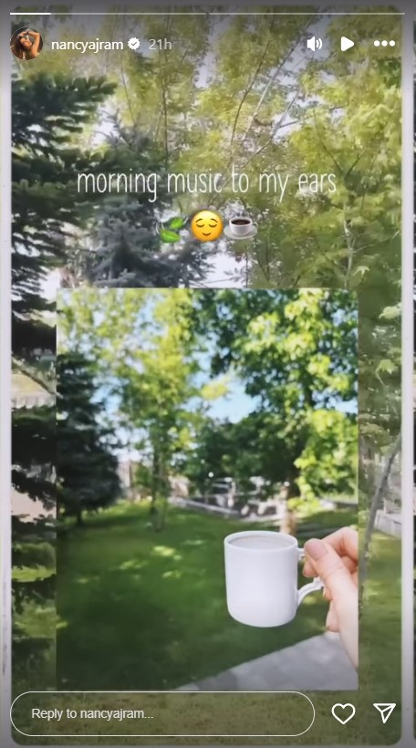 نانسي عجرم تقفز على الترامبولين مع ابنتها... ولقطات من حديقة الفيلا الخاصة بها