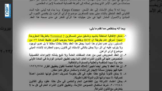 قرار يؤكدُ ان ملفَ تلزيم انشاء مبنى جديد في المطار... باطل