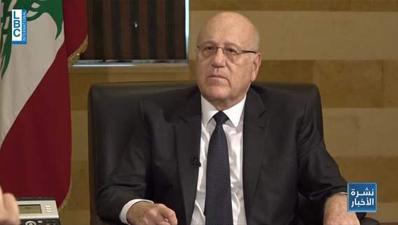 Mikati: International contacts ongoing to stop Israeli provocations in south Lebanon