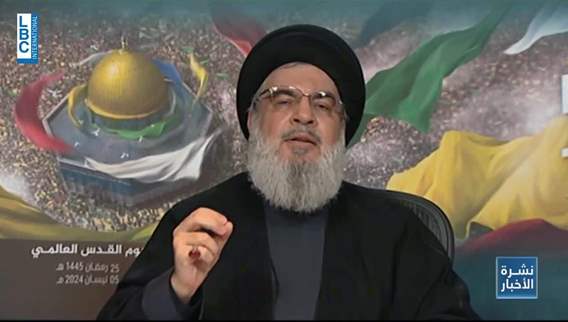 Nasrallah: The threat of war on Lebanon did not halt confrontations, as the front in Lebanon remains and is linked to Gaza