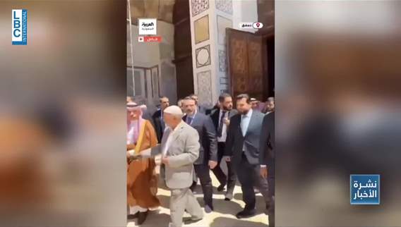 Saudi Foreign Minister leads prayers at the Great Umayyad Mosque