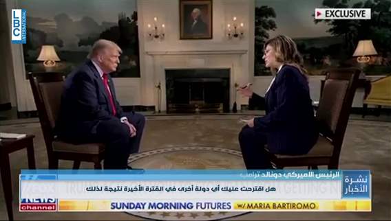 Trump says he doesn't know if Syria would normalize relations with Israel