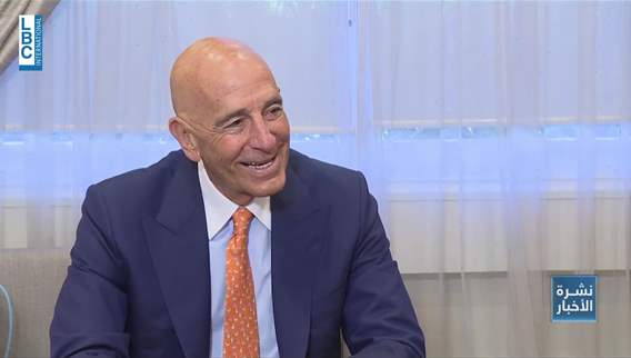 Tom Barrack in Beirut: Lebanon submits seven pages roadmap to US envoy