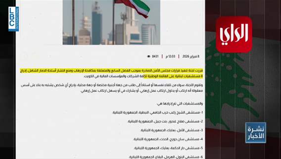 Kuwait places eight Lebanese hospitals on terrorism list