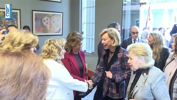 Lebanon’s first lady visits orphanage, praises social and charitable institutions