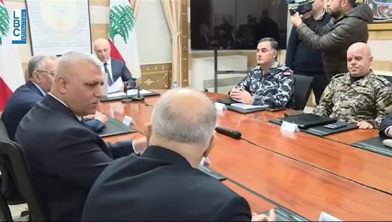 الحجار ترأٍس اجتماع مجلس الأمن المركزيّ. الدولة والحكومة وكل المعنيين يواكبون عمليات النزوح