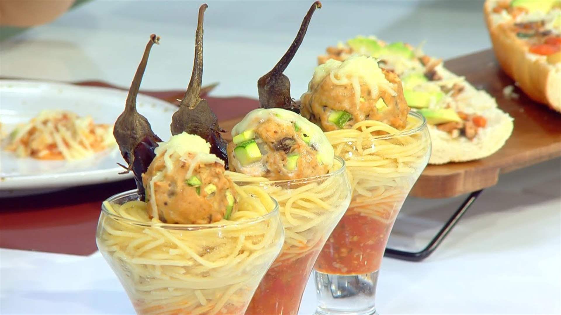 Mozzarella Chicken Balls with Spaghetti - Kitchen, Variety