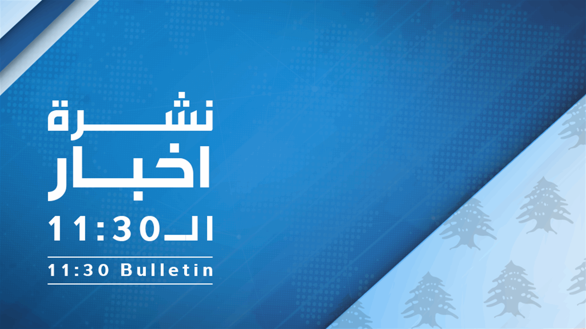 نشرة أخبار الحادية عشرة والنصف