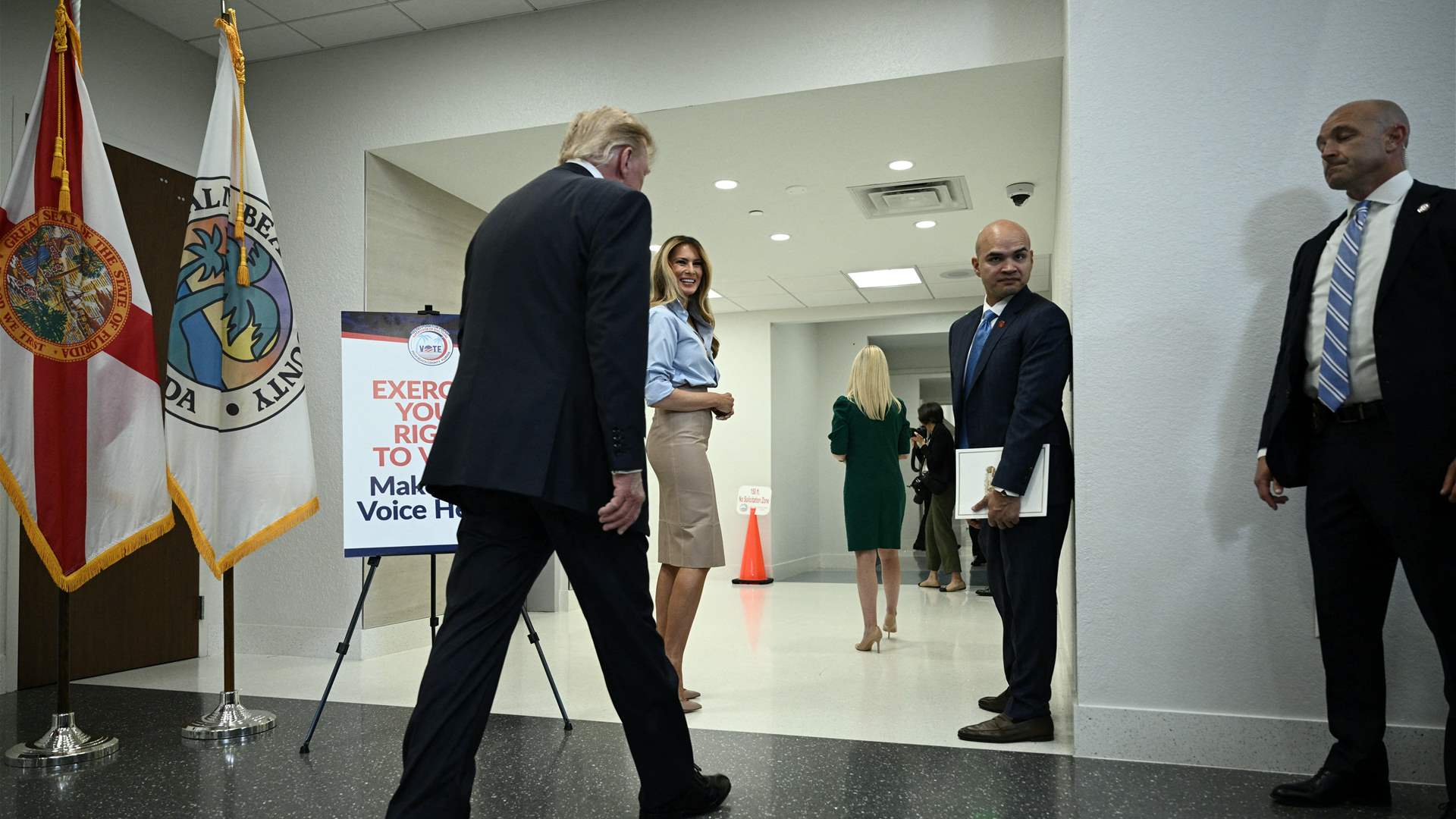 Trump casts his vote early in Florida in the midterm elections