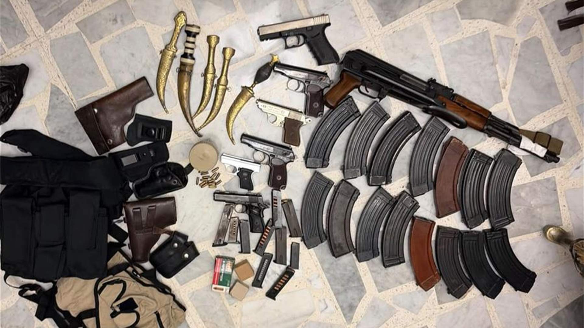 The army arrests a wanted man for arms trafficking in the al-Bahsas area of Tripoli, and 139 Syrians for entering Lebanese territory illegally